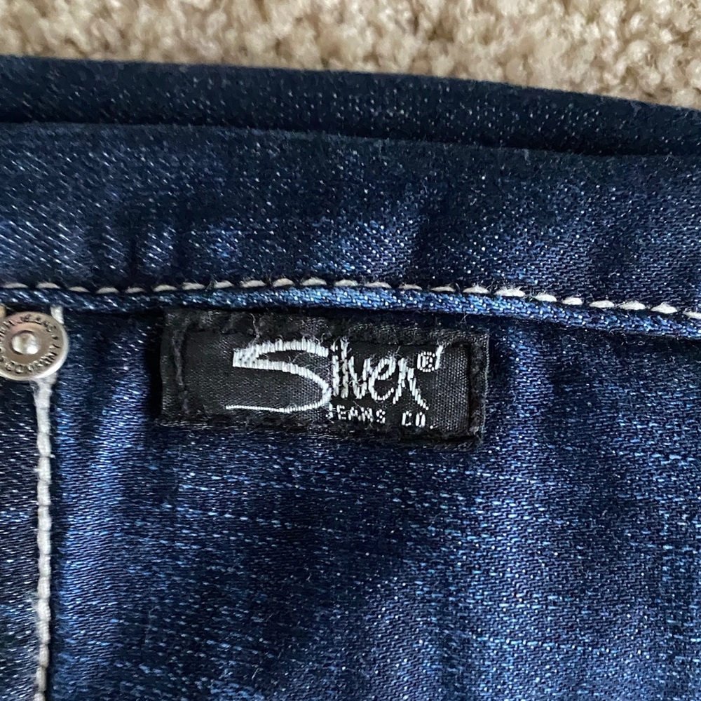 Silver Jeans Dark Indigo Women's Boyfriend Jeans